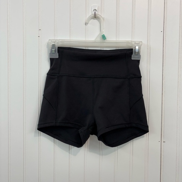 Lululemon in movement spandex Athletic black Shorts - Picture 3 of 5